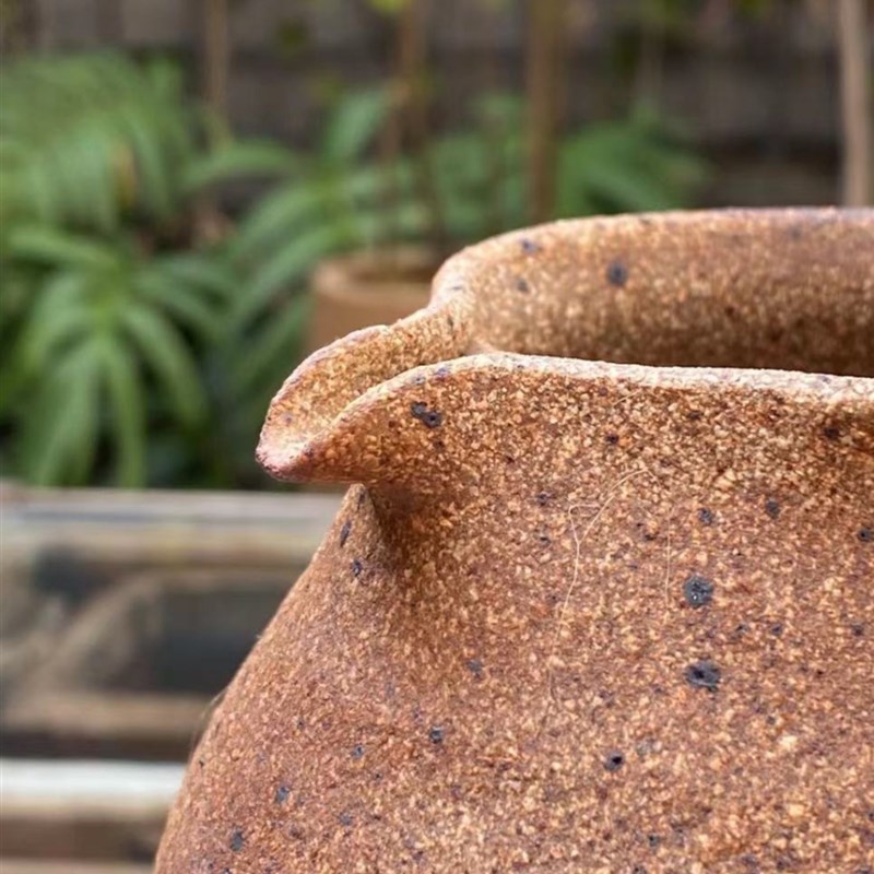 云南围炉手工粗陶柴烧土陶罐煮茶壶茶具茶器公道杯烤茶罐