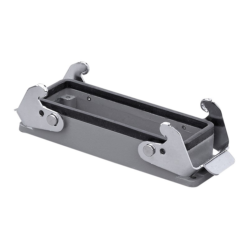 重载连接器2芯1矩形插座HDC-HE-02-1M/F航空插头热流道接插件