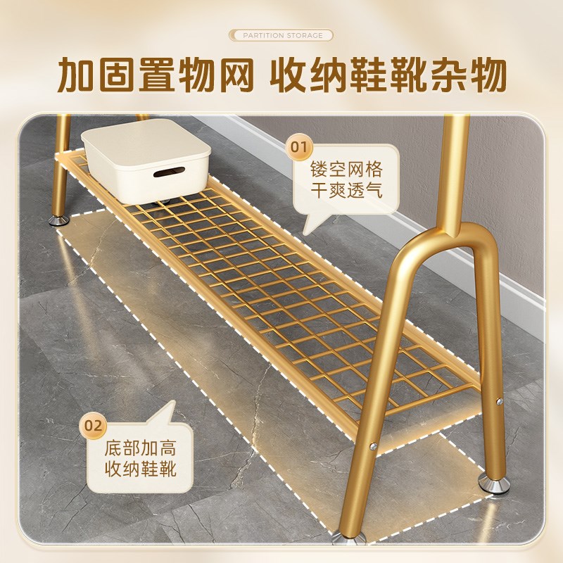 晾衣架落地折叠室内晒衣架阳台卧室挂衣架子家用简易单杆式衣帽架