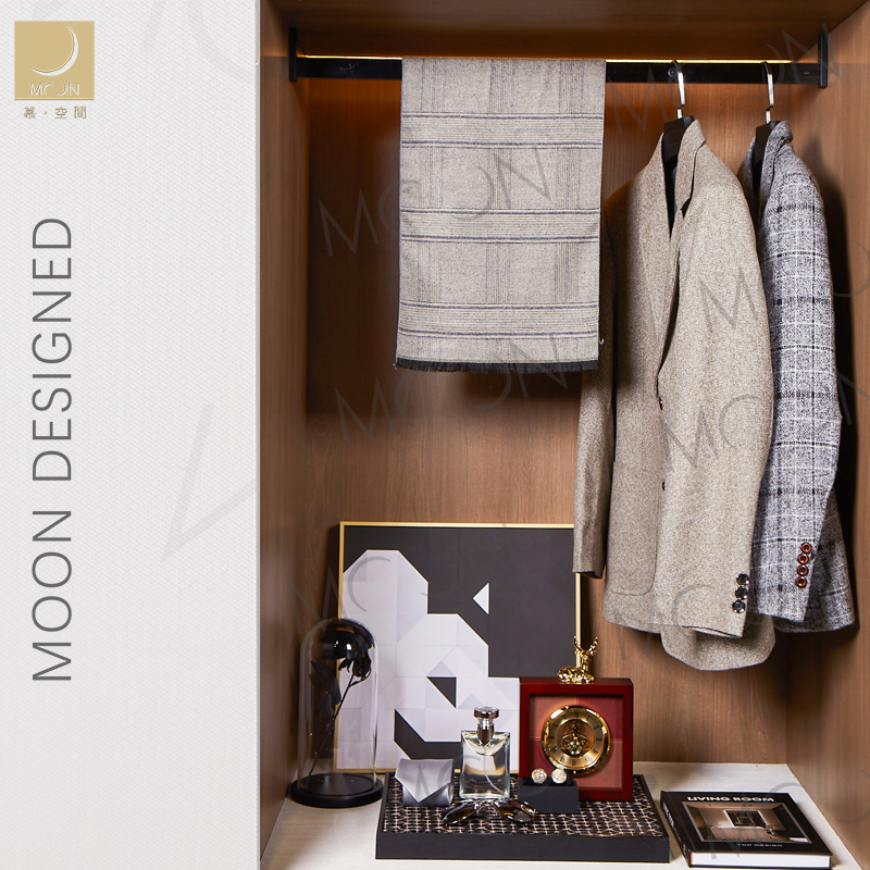 Moon慕空间样板房间衣帽间装饰品摆件道具软装家居男士衣柜组合
