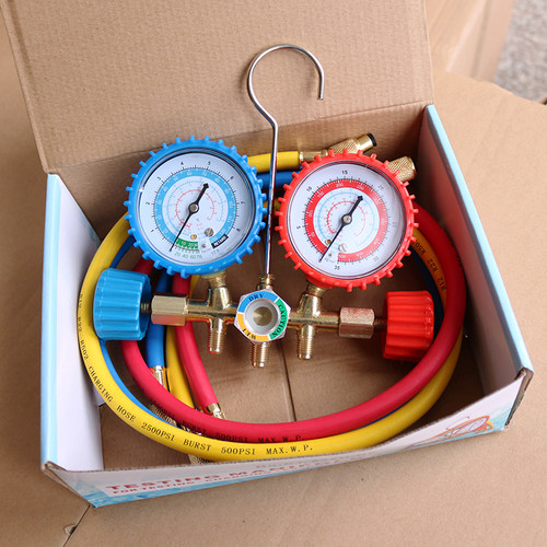 加氟工具雪种表空调加氟表加氟套装冷媒表