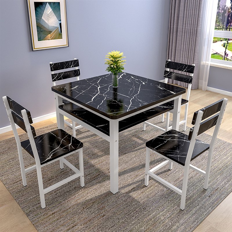 简约家用小户型餐桌椅饭桌经济型简易层餐桌正方形四方桌子