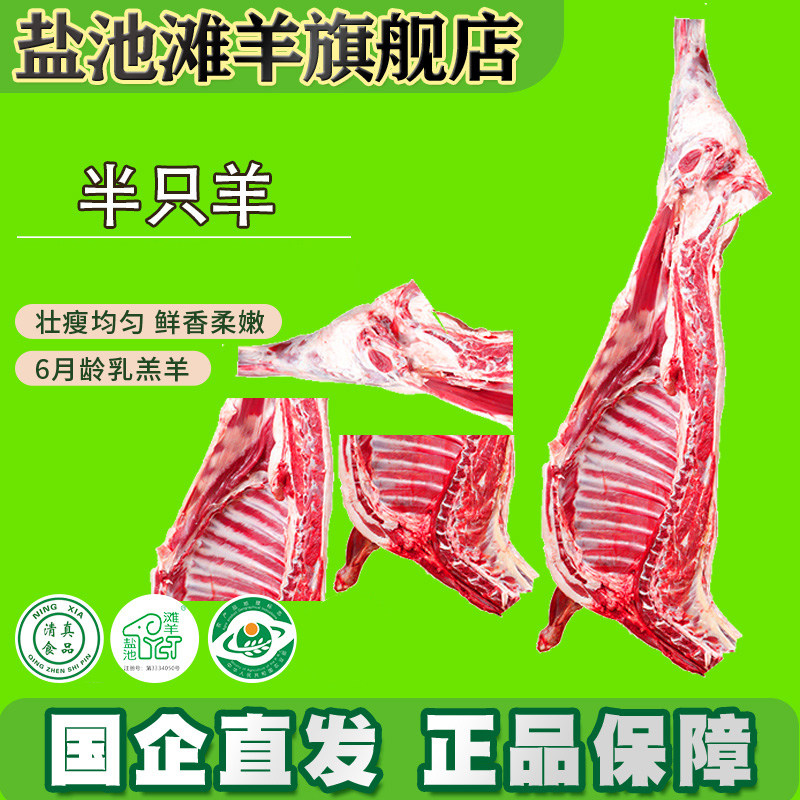 盐池滩羊旗舰店半只羊宁夏盐池滩羊肉新鲜宰杀生鲜羊肉礼盒16斤