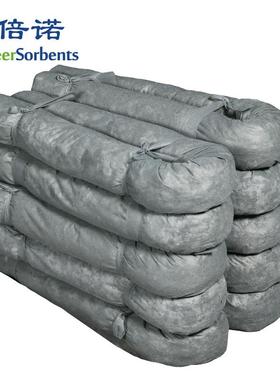 灰色通用型吸液袜，吸油索，拦油绳，吸油棉条 7.6cm*120cm