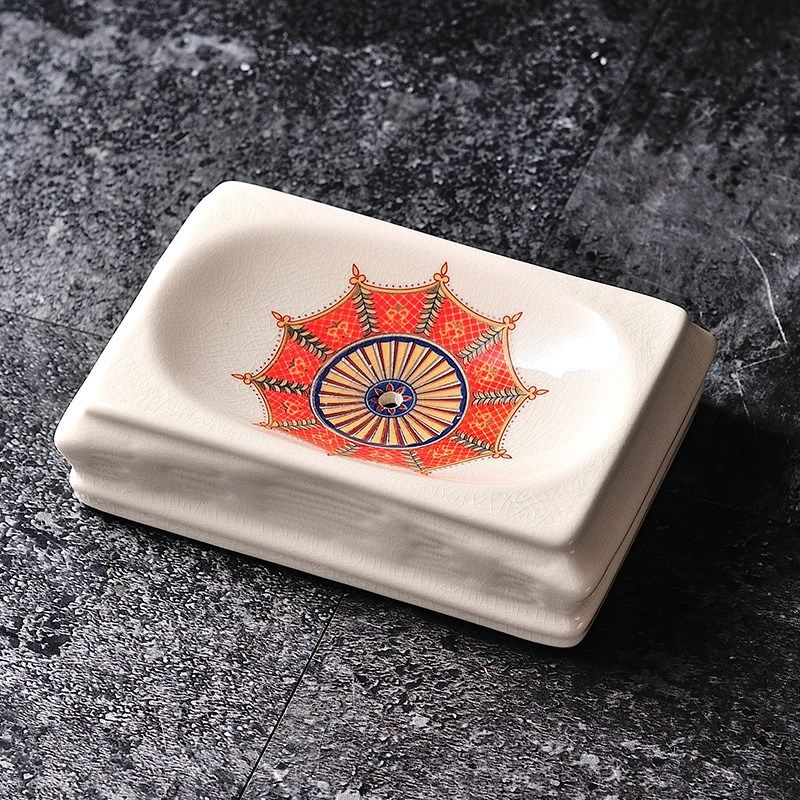 欧式陶瓷沥水双层肥皂盒家用卫生间复古现代肥皂瓷皂托皂碟香皂盒