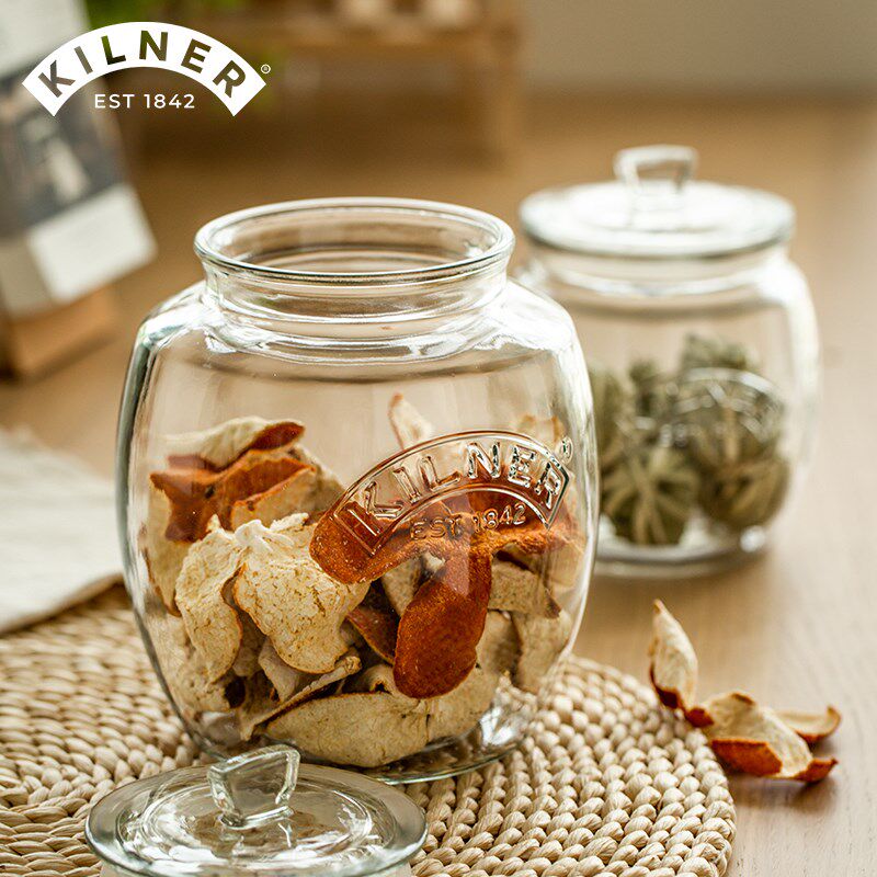 陈皮储存罐kilner家用茶叶食品级玻璃储存瓶干货防潮大口径密封罐