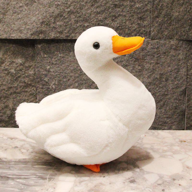 仿真鸭子毛绒玩具公仔柯尔鸭玩偶儿童小白鸭可爱布娃娃睡觉抱女孩