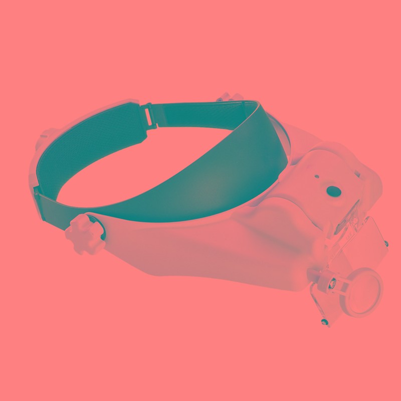 充电头戴式放大镜高清倍修表电路板维修带led灯看报眼镜式8个倍数