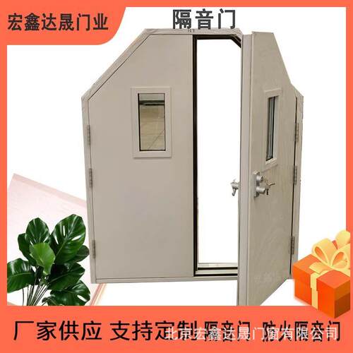 工厂用隔音门钢制防火隔音门录音棚双层声闸隔声门北京宏鑫达