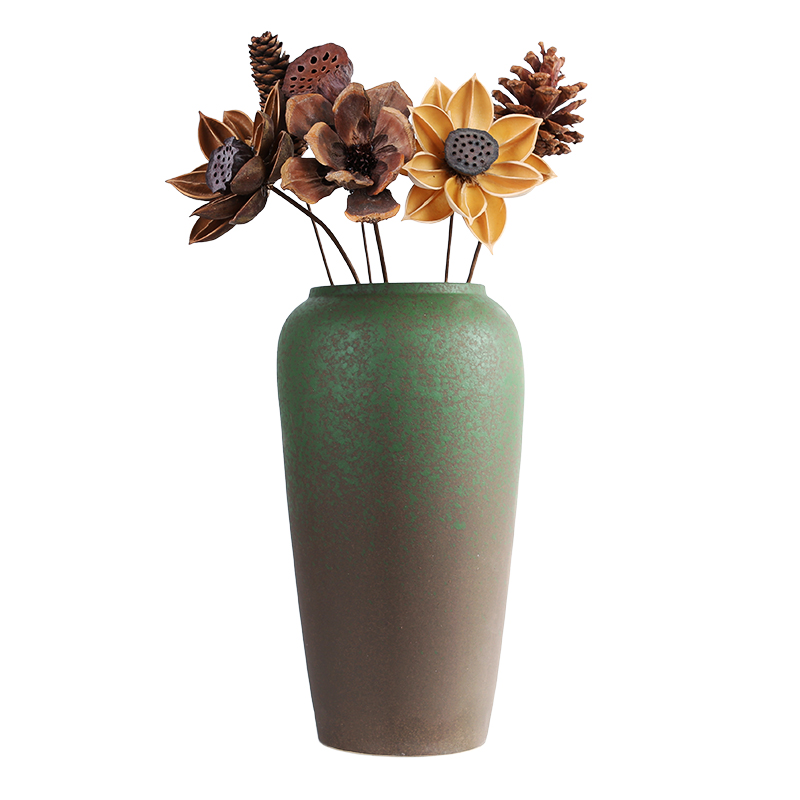 陶瓷花瓶复古陶罐水培干花鲜花花插客厅酒店橱窗软装插花装饰摆件