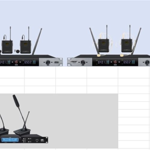 一拖二一拖四无线话筒方管鹅颈手持工程专拍专配学校专用稳定