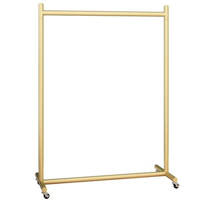 可移动晾衣架落地式挂衣架阳台卧室内家用女宿舍简易晾衣杆带轮子