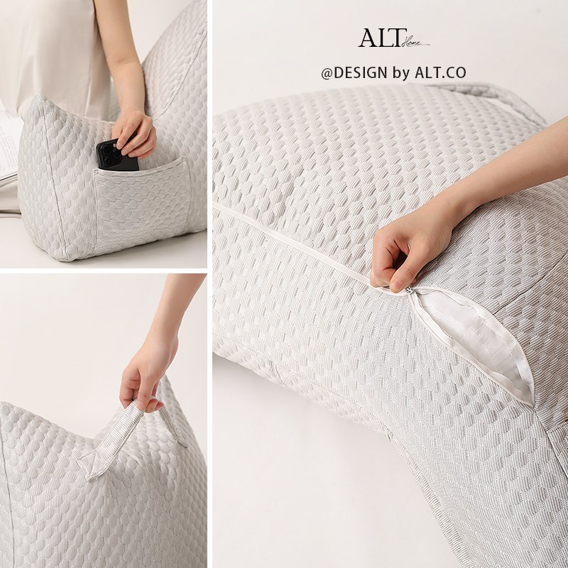 夏季床头靠枕大靠背垫软包沙发护颈护腰孕妇喂奶床上靠背枕可拆洗