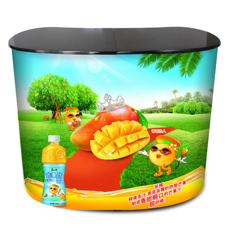 拉网展台展台桌拉网促销台广告折叠桌促销台便携展台广告弧形展台