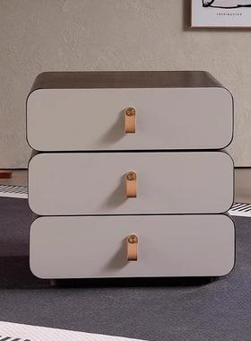 床边设计师柜木全实储床藏柜头柜旋MTN-ST22转柜