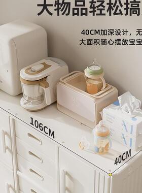 宝宝收纳纳柜GUG婴儿用养品物架儿童玩具收纳置架喂台衣柜收储物