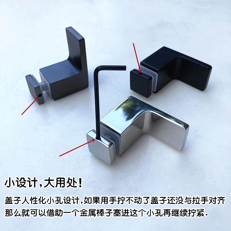304不钢实锈心单孔淋房酒柜展示柜玻OD-2010S浴门拉手门把手单边