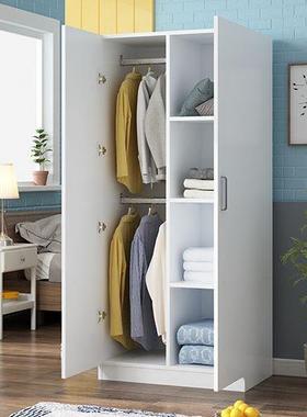 KMW易型衣柜简约现代经济组装儿童大衣橱卧室简宿租房舍实木质板式