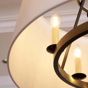 别墅卧室样板间灯h 约Daupine简复古餐厅吊灯设计师款 美式 V984C11