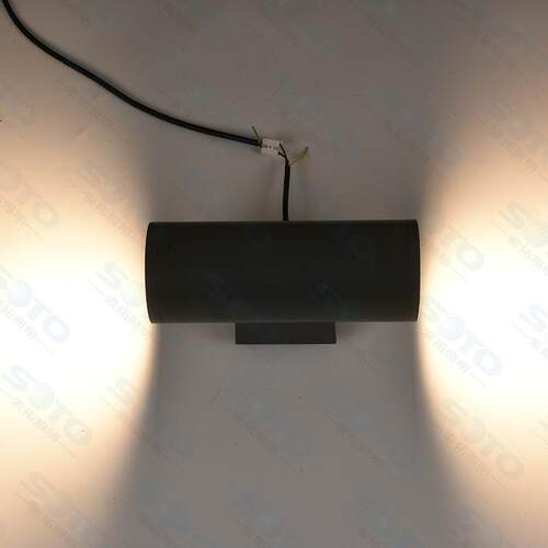 ED双头壁灯L小区别墅院外墙铝制圆形庭户防水上ST-DBD13下发光双