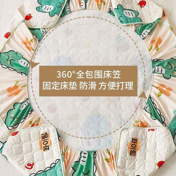 225年笠新款防水10032170思隔0尿夹棉床单件儿童席梦床罩床垫套防