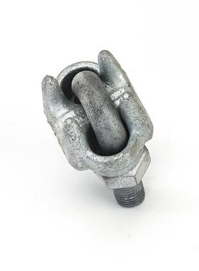 两线夹重型镀脚锌U31722型线夹钢丝卡扣锁扣锁紧钢绞绳线定夹固头