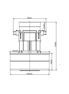 洗地机用马达双层32080电干湿机洗车器吸尘大大电机电动静音功率