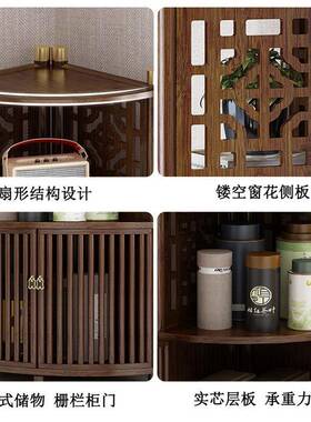 角柜墙角柜子储物柜展柜角柜落地转实木室收纳HFT卧柜客厅转角置