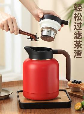 304不13530温锈钢智能焖茶壶带过滤茶老白茶花闷泡保温壶度显示暖