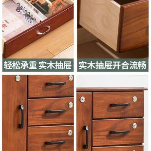 斗柜实木五斗柜家用简约现代卧室收纳柜带锁抽屉柜客厅七斗置物柜