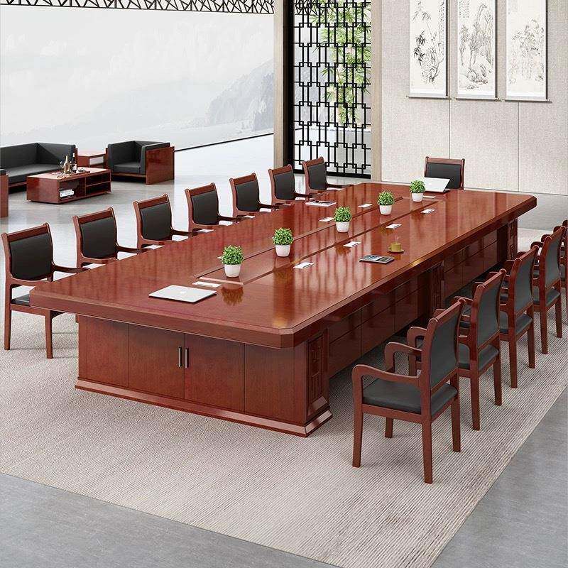 办公231121家具油漆会议桌椅简约公会现代务办商家具油漆大型议室