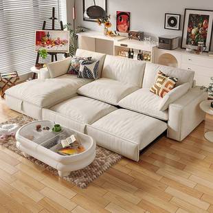 10L红晟A2025新款 块沙发床折叠两用HS2055奶油风小型户客厅豆腐沙