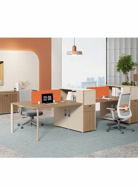 职员办公桌2/柜OQ-123334位员工电脑桌财务办公室椅桌一套带屏风