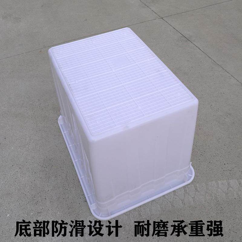 加方厚长形塑TOC料箱水水产塑养殖鱼龟周转料框专用泡瓷砖储水300