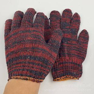 防护套电脑纱手手套劳保线手套舒适耐磨60克7000克8红BIG00克1000