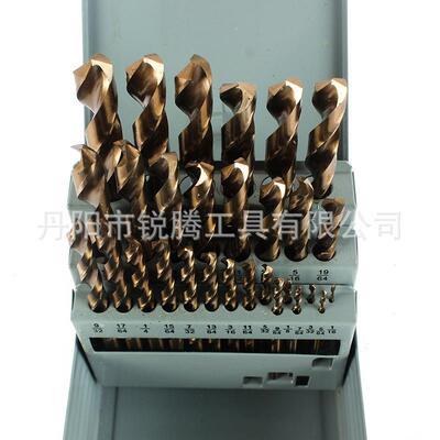 29头PC铁盒高速钢麻花钻套3装4241/434/16542/M5麻花10121钻钻套装