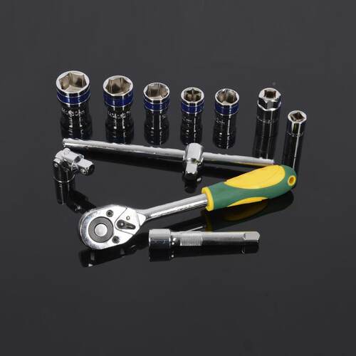 3套筒扳手2件套套汽修工具组装组工扳具组合套装工具修棘轮手套维