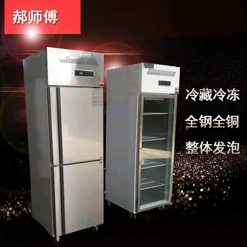 门冰柜酒厨房大容量冷冻冷藏双温保515柜立式鲜商用店不锈钢冰四