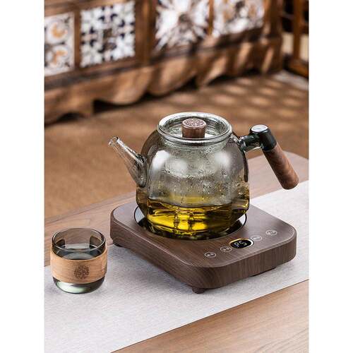 璃一蒸煮体茶壶器F7757HSJ办公玻室小型迷你烧生茶养壶电陶炉煮茶