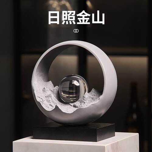 跨境热卖日照金轻奢山设计感桌面客厅卧架室酒摆电视SHBH1588柜树
