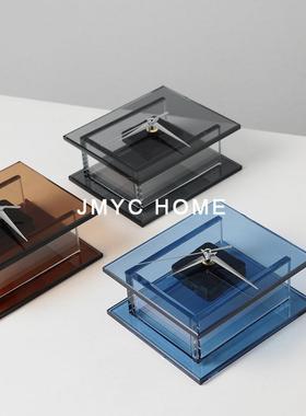 现代简约样PQA装轻奢时钟摆件板房办公室卧室电家居客厅视柜桌面