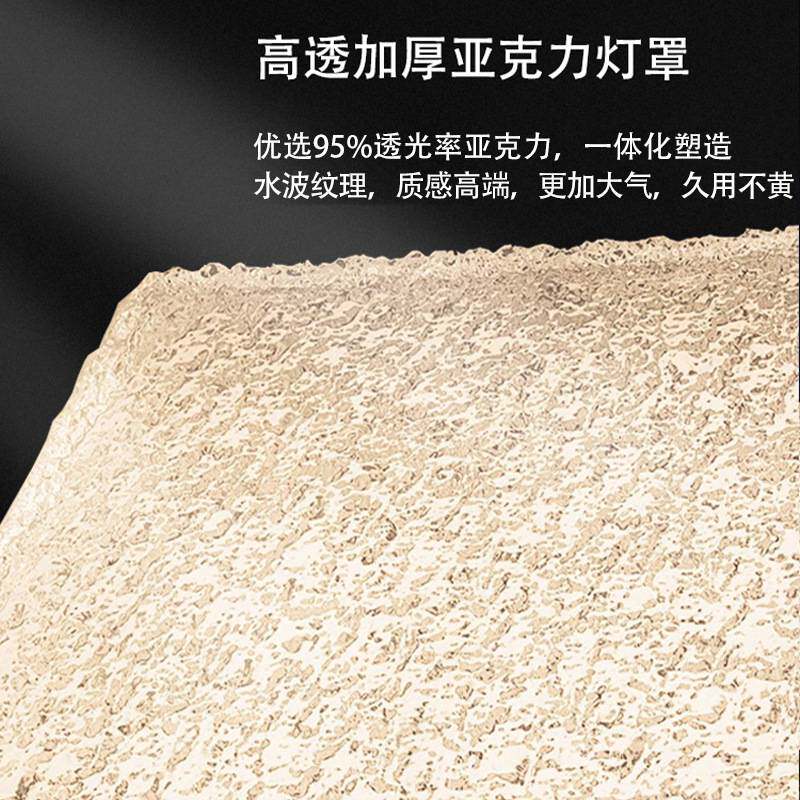 意式极简客厅灯长方形吸顶灯大气灯饰大厅主灯中山全屋灯具套装