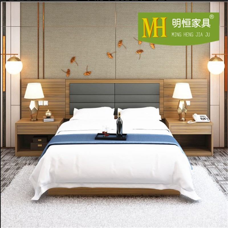 昆明酒店家具标间全套民宿床头软包定制客房宾馆用床靠单人1.2米