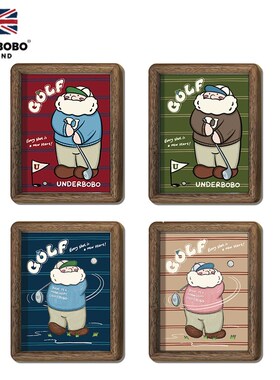 UNDERBOBO刺绣插画1 家居卧室客厅背景墙艺术现代装饰画 安德伯伯