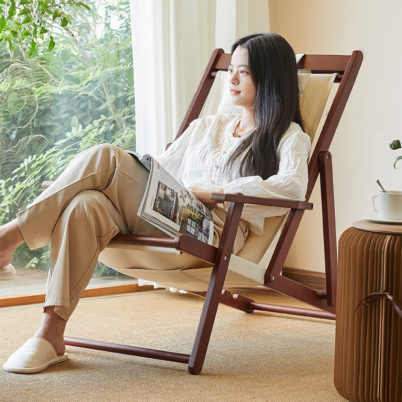 绿朵主卧躺椅摺叠式午睡办公室结实耐用高级感阳台懒人多功能椅子,家居饰品,落地摆件,淘宝优惠券,粉丝福利购,淘宝优惠卷