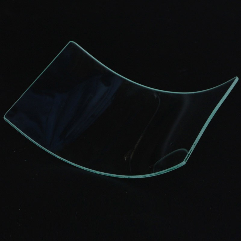 打砂帽镜片\/喷漆帽护目\/弧形玻璃\/喷砂帽防护镜片打砂衣平