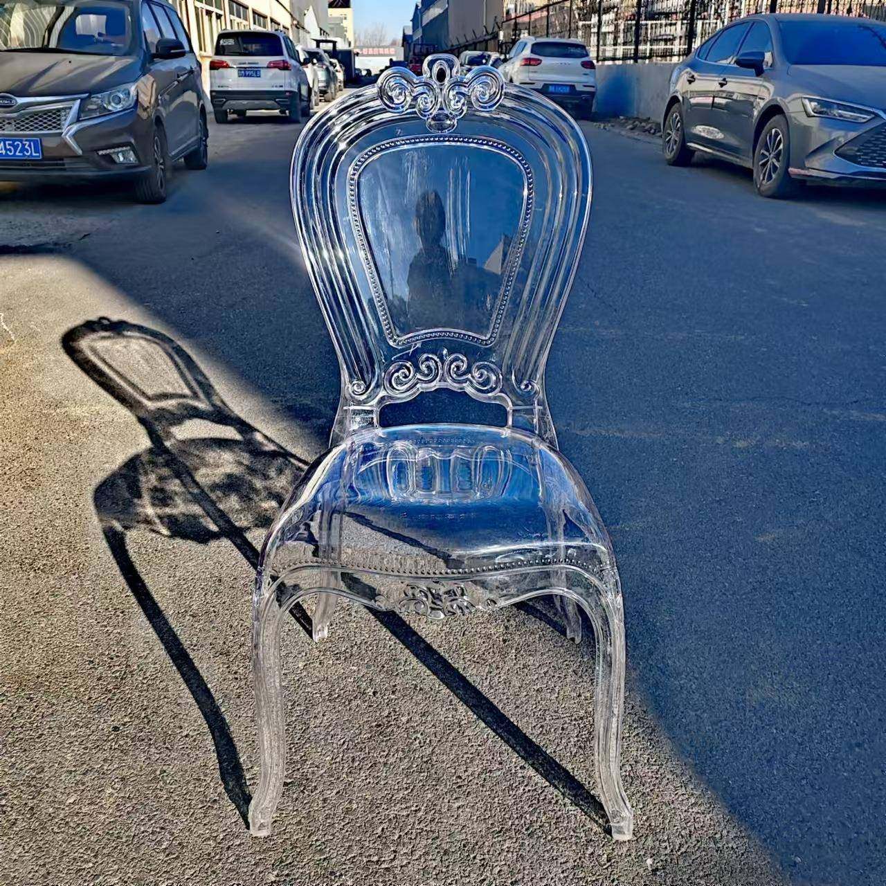 晶椅镜面礼椅子婚水礼KGR堂婚宴会椅酒户外草坪椅亚克店力透明餐