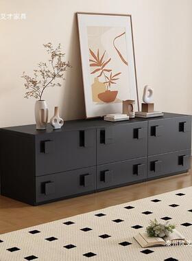 复古客厅落卡门柜组合收纳柜现代简创意靠储物柜小墙户型91200地