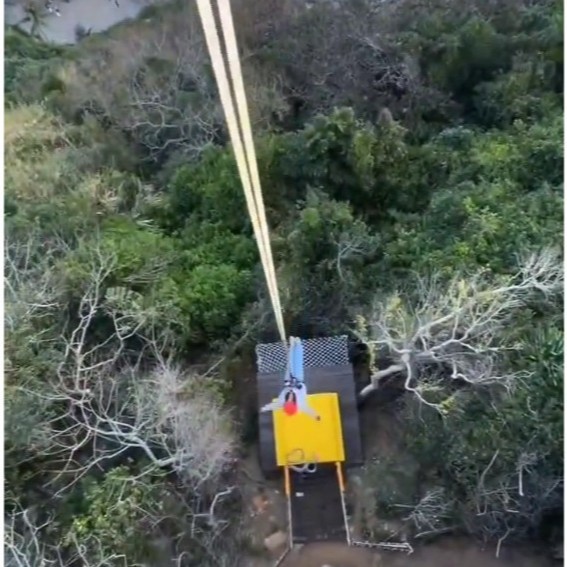 禹熙 户外温和降速版高空蹦极体验目 窝囊版蹦极 胆小者的勇敢尝