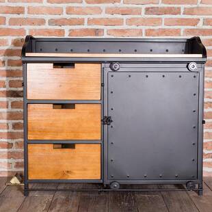 式复古储备餐柜小餐边柜物柜酒柜复古美餐厅茶CLI水台碗柜